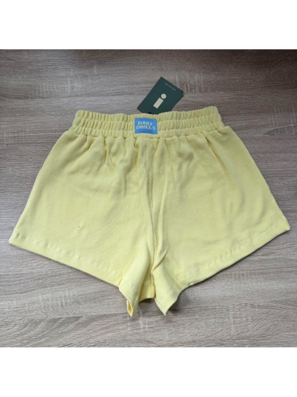 NWT Daily Drills X Shopbop Thermal Resort Shorts Lemonade Yellow XS/S